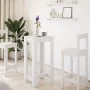 Mesa alta de bar madera de ingeniería blanca 51x50x103,5 cm de , Mesas de cocina y de comedor - Ref: Foro24-854400, Precio: 5...