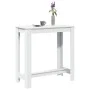 Hoher Barhockertisch aus weißem Ingenieurholz 102x50x103,5 cm. von , Küchen- und Esstische - Ref: Foro24-854409, Preis: 73,56...