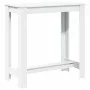 Hoher Barhockertisch aus weißem Ingenieurholz 102x50x103,5 cm. von , Küchen- und Esstische - Ref: Foro24-854409, Preis: 73,56...