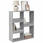 Estantería/divisor de espacios gris Sonoma 100x33x115 cm de , Librerías y estanterías - Ref: Foro24-854513, Precio: 55,07 €, ...