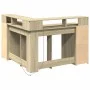 Escritorio con LED madera ingeniería roble Sonoma 130x130x91 cm de , Escritorios - Ref: Foro24-3309449, Precio: 201,72 €, Des...