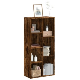 Estantería de madera de ingeniería roble ahumado 50x25x105 cm de , Librerías y estanterías - Ref: Foro24-852793, Precio: 57,7...