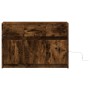 Mueble de TV LED madera ingeniería roble ahumado 91x34x61 cm de , Muebles TV - Ref: Foro24-852184, Precio: 113,30 €, Descuent...