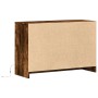 Mueble de TV LED madera ingeniería roble ahumado 91x34x61 cm de , Muebles TV - Ref: Foro24-852184, Precio: 113,30 €, Descuent...
