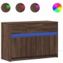 Mueble de TV LED madera ingeniería marrón roble 91x34x61 cm de , Muebles TV - Ref: Foro24-852186, Precio: 113,04 €, Descuento: %