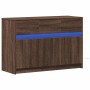 Mueble de TV LED madera ingeniería marrón roble 91x34x61 cm de , Muebles TV - Ref: Foro24-852186, Precio: 113,04 €, Descuento: %