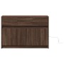 Mueble de TV LED madera ingeniería marrón roble 91x34x61 cm de , Muebles TV - Ref: Foro24-852186, Precio: 113,04 €, Descuento: %