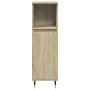 Set de muebles de baño 3 pzas madera contrachapada roble Sonoma de , Muebles de baño - Ref: Foro24-3307679, Precio: 196,66 €,...
