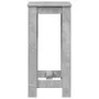 Mesa alta de bar madera ingeniería gris hormigón 51x50x103,5 cm de , Mesas de cocina y de comedor - Ref: Foro24-854403, Preci...