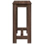 Mesa alta de bar madera ingeniería marrón roble 102x50x103,5 cm de , Mesas de cocina y de comedor - Ref: Foro24-854415, Preci...