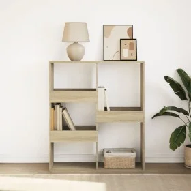 Estantería/divisor de espacios roble Sonoma 100x33x115 cm de , Librerías y estanterías - Ref: Foro24-854510, Precio: 53,22 €,...