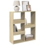 Estantería/divisor de espacios roble Sonoma 100x33x115 cm de , Librerías y estanterías - Ref: Foro24-854510, Precio: 53,95 €,...