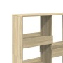 Estantería/divisor de espacios roble Sonoma 100x33x115 cm de , Librerías y estanterías - Ref: Foro24-854510, Precio: 53,95 €,...