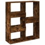Estantería/divisor de espacios roble ahumado 100x33x115 cm de , Librerías y estanterías - Ref: Foro24-854512, Precio: 54,04 €...