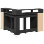 Escritorio con luz LED madera ingeniería negro 130x130x91 cm de , Escritorios - Ref: Foro24-3309448, Precio: 255,79 €, Descue...