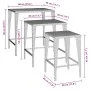 Stackable garden tables, set of 3, made of synthetic brown rattan. by , Garden tables - Ref: Foro24-3324830, Price: 69,36 €, ...