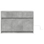 Mueble de TV LED madera ingeniería gris hormigón 91x34x61 cm de , Muebles TV - Ref: Foro24-852183, Precio: 98,86 €, Descuento: %