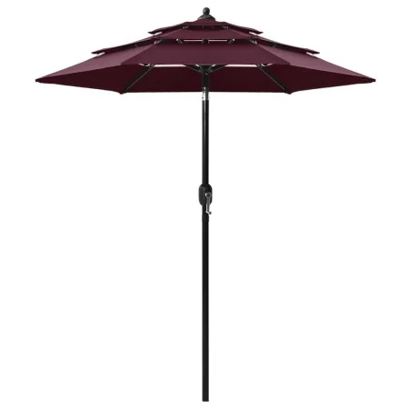 3-tier parasol with burgundy aluminum pole 2 m by vidaXL, Umbrellas - Ref: Foro24-313856, Price: 62,71 €, Discount: %