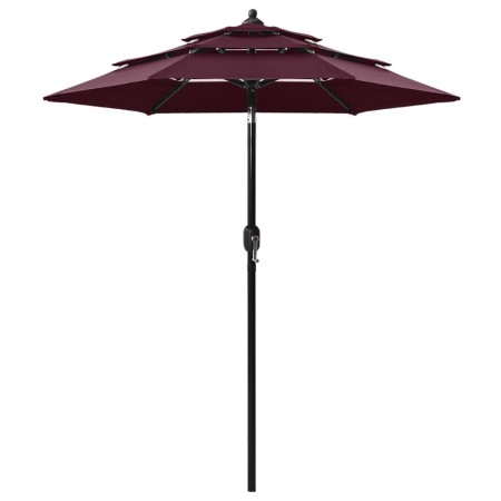 Sombrilla de 3 niveles con poste de aluminio burdeos 2 m de vidaXL, Sombrillas - Ref: Foro24-313856, Precio: 63,77 €, Descuen...
