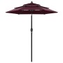 Sombrilla de 3 niveles con poste de aluminio burdeos 2 m de vidaXL, Sombrillas - Ref: Foro24-313856, Precio: 63,77 €, Descuen...