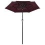 Sombrilla de 3 niveles con poste de aluminio burdeos 2 m de vidaXL, Sombrillas - Ref: Foro24-313856, Precio: 63,77 €, Descuen...