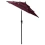 3-tier parasol with burgundy aluminum pole 2 m by vidaXL, Umbrellas - Ref: Foro24-313856, Price: 62,71 €, Discount: %