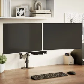Brazo monitor doble pantalla 27" Max negro resorte de gas 20 kg de , Soportes para monitores y televisor - Ref: Foro24-401217...