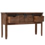 Mesa consola de madera de abeto maciza marrón 131x35,5x75 cm en Mesas auxiliares | Comprar online en Foru.es