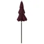 3-tier parasol with burgundy aluminum pole 2 m by vidaXL, Umbrellas - Ref: Foro24-313856, Price: 62,71 €, Discount: %