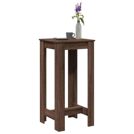 Mesa alta de bar madera ingeniería marrón roble 51x50x103,5 cm by , Kitchen and dining tables - Ref: Foro24-854406, Price: 69...