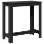 Mesa alta de bar madera ingeniería negra 102x50x103,5 cm de , Mesas de cocina y de comedor - Ref: Foro24-854410, Precio: 93,2...