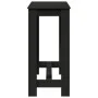 Mesa alta de bar madera ingeniería negra 102x50x103,5 cm de , Mesas de cocina y de comedor - Ref: Foro24-854410, Precio: 91,3...