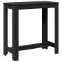 Mesa alta de bar madera ingeniería negra 102x50x103,5 cm de , Mesas de cocina y de comedor - Ref: Foro24-854410, Precio: 91,3...