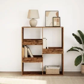 Estantería/divisor de espacios madera envejecida 100x33x115 cm de , Librerías y estanterías - Ref: Foro24-854515, Precio: 53,...