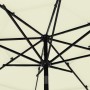 Sombrilla de 3 niveles con poste de aluminio arena 3 m de vidaXL, Sombrillas - Ref: Foro24-313868, Precio: 71,39 €, Descuento: %