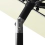 Sombrilla de 3 niveles con poste de aluminio arena 3 m de vidaXL, Sombrillas - Ref: Foro24-313868, Precio: 71,39 €, Descuento: %