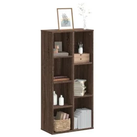 Estantería de madera de ingeniería marrón roble 50x25x105 cm de , Librerías y estanterías - Ref: Foro24-852795, Precio: 57,41...