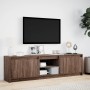 Mueble de TV LED madera ingeniería marrón roble 180x34x50 cm de , Muebles TV - Ref: Foro24-3307918, Precio: 151,64 €, Descuen...