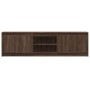Mueble de TV LED madera ingeniería marrón roble 180x34x50 cm de , Muebles TV - Ref: Foro24-3307918, Precio: 151,64 €, Descuen...