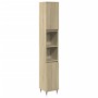Set de muebles de baño 3 pzas madera contrachapada roble Sonoma de , Muebles de baño - Ref: Foro24-3307676, Precio: 194,43 €,...