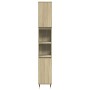 Set de muebles de baño 3 pzas madera contrachapada roble Sonoma de , Muebles de baño - Ref: Foro24-3307676, Precio: 194,43 €,...