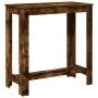 Mesa alta de bar madera ingeniería roble ahumado 102x50x103,5cm de , Mesas de cocina y de comedor - Ref: Foro24-854413, Preci...