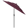 Sombrilla de 3 niveles con poste de aluminio burdeos 2,5 m de vidaXL, Sombrillas - Ref: Foro24-313864, Precio: 72,96 €, Descu...