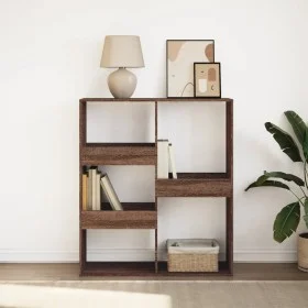 Estantería/divisor de espacios marrón roble 100x33x115 cm de , Librerías y estanterías - Ref: Foro24-854514, Precio: 54,62 €,...