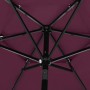 Sombrilla de 3 niveles con poste de aluminio burdeos 2,5 m de vidaXL, Sombrillas - Ref: Foro24-313864, Precio: 72,96 €, Descu...