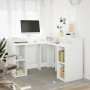 Escritorio con luz LED madera ingeniería blanco 130x130x91 cm de , Escritorios - Ref: Foro24-3309447, Precio: 211,63 €, Descu...