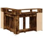 Escritorio con LED madera ingeniería roble ahumado 130x130x91cm de , Escritorios - Ref: Foro24-3309451, Precio: 223,06 €, Des...