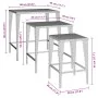 Stackable garden tables, 3 units, black synthetic rattan by , Garden tables - Ref: Foro24-3324829, Price: 69,56 €, Discount: %