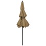 Sombrilla de 3 niveles con poste de aluminio gris taupé 2,5 m de vidaXL, Sombrillas - Ref: Foro24-313863, Precio: 77,52 €, De...