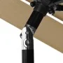 3-stufiger Sonnenschirm mit taupegrauem Aluminiummast 2,5 m von vidaXL, Sonnenschirme - Ref: Foro24-313863, Preis: 76,05 €, R...